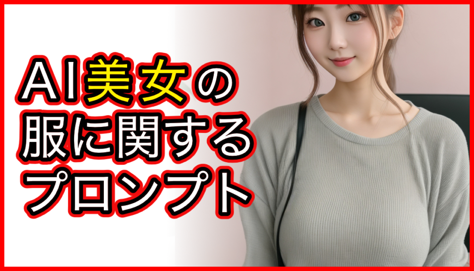 AI美女の服に関するプロンプト