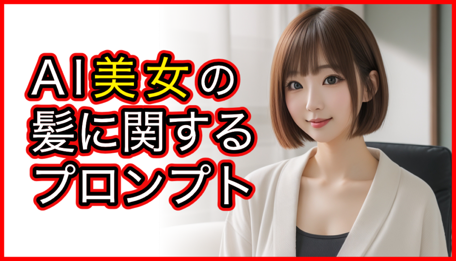 AI美女の髪に関するプロンプト